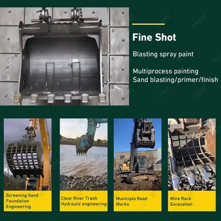 Maquinaria pesada piezas de movimiento de tierra excavadora cubo de esqueleto de roca para excavadora de 1-50T
