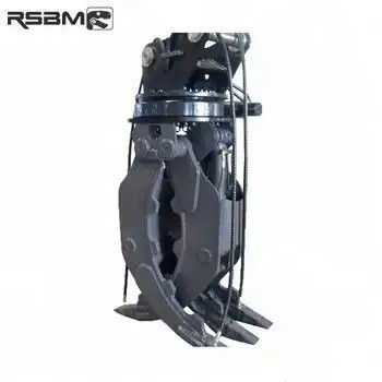Excavadora de 360 grados completa Log de agarre rotador hidráulico Adaptado a una excavadora de 1-45t