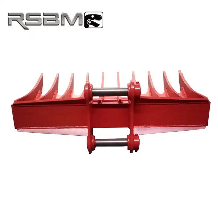 Q345B Excavadora de rayas de raíz de trabajo pesado de rayas de raíz para grandes trabajos de limpieza