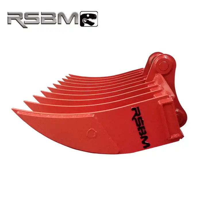 Q345B Excavadora de rayas de raíz de trabajo pesado de rayas de raíz para grandes trabajos de limpieza