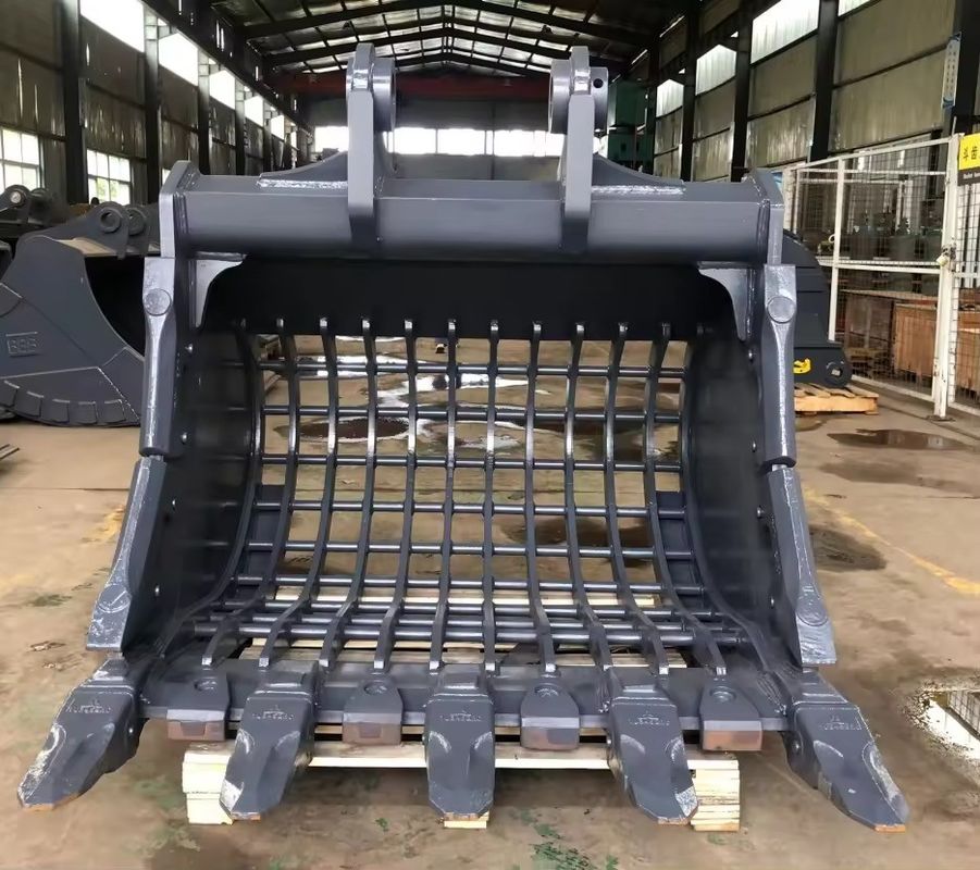 Maquinaria pesada de clasificación de tierras piezas Q355 cubo esqueleto para excavadora 1-80T