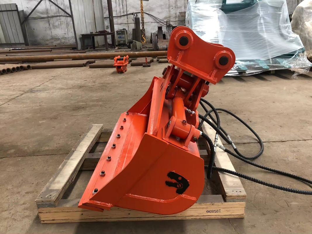 Venta de fábrica 45 grados mini excavadora de inclinación de cubo 2000 mm Largura de disposición para 90 grados de inclinación