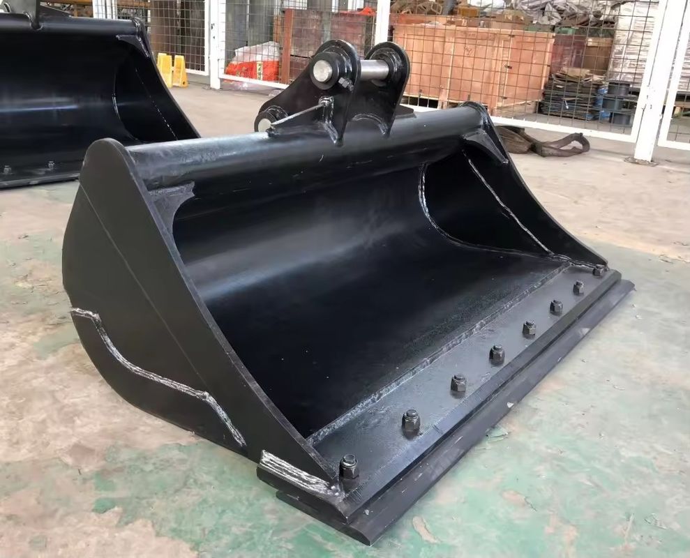 Cubo de barro de excavadora versátil con base de tornillo y cuchilla de cubo de trabajo pesado